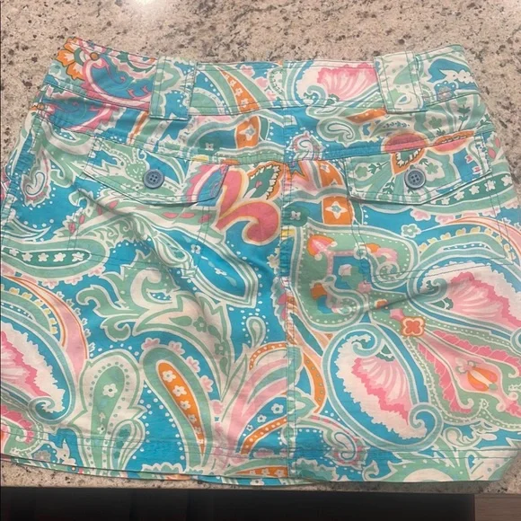 New York & Company Paisley Print SKORT - Picture 4 of 8